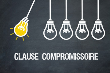 Fototapeta premium Clause compromissoire