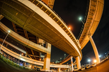 Fototapeta premium 首都高速湾岸線・大黒ジャンクション（横浜市鶴見区）