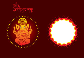 creative ganesh chaturthi festival poster design