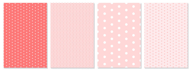 Polka dot pattern vector. Baby background. © KrikHill