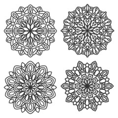 mandala vector logo icon illustration
