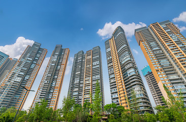 Commercial buildings and real estate in Chengdu, Sichuan Province, China