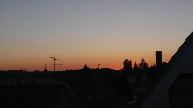 Sonnenuntergang &uuml;ber Laupheim