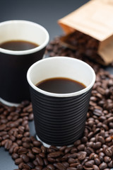 Black Coffee in Biogradable Cup