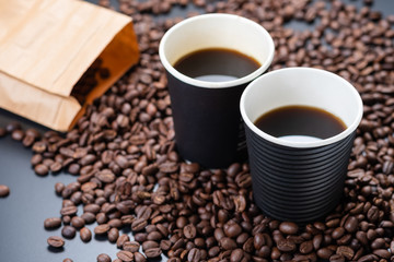 Black Coffee in Biogradable Cup
