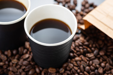 Black Coffee in Biogradable Cup
