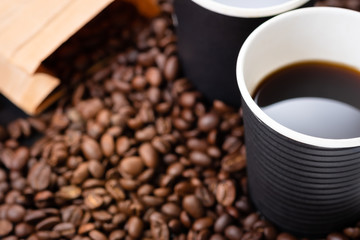 Black Coffee in Biogradable Cup