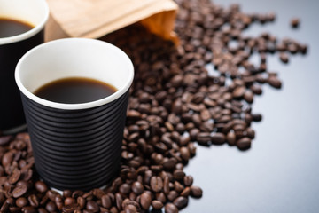 Black Coffee in Biogradable Cup