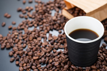 Black Coffee in Biogradable Cup