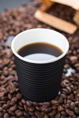 Black Coffee in Biogradable Cup