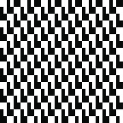 Abstract geometric background. Texture with 3d effect. Seamless pattern. Black and white design.