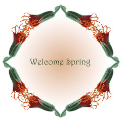 Spring flowers card