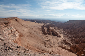 rocky escarpment in the Atacama desert