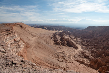 rocky escarpment in the Atacama desert