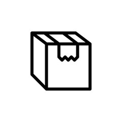 flat line delivery icon symbol sign, logo template, vector, eps 10