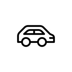 Fototapeta premium flat line car icon symbol sign, logo template, vector, eps 10