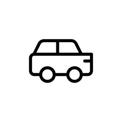 flat line car icon symbol sign, logo template, vector, eps 10