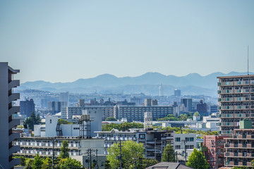 宮城県仙台市の街並み（荒井方面から）
