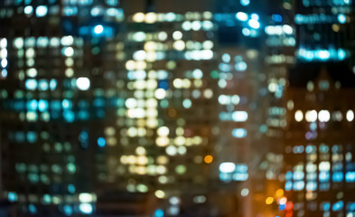 Obraz premium Blurred abstract bokeh background of San Francisco city lights at night