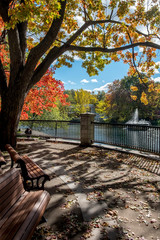 Parc la Fontaine in downtown Montreal, in the province of Quebec.