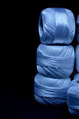  Threads on a black background.
