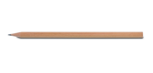 Wooden Pencil isolated on white background