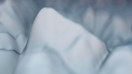 Wave 3d abstract surface, computer generated 3d rendering background like liquid surface or earth terrain