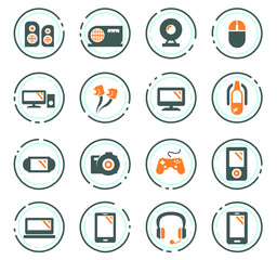 Gadget icons set