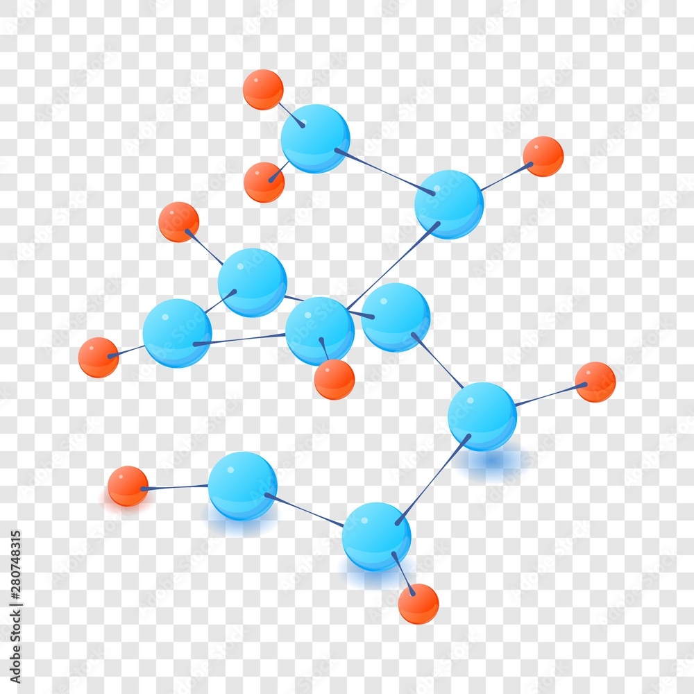 Poster neutral molecule icon. isometric illustration of neutral molecule vector icon for web