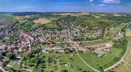 Fototapeta na wymiar Luftaufnahme von Gültlingen