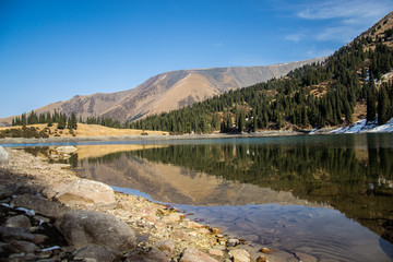 Landscape reflection in the lake
