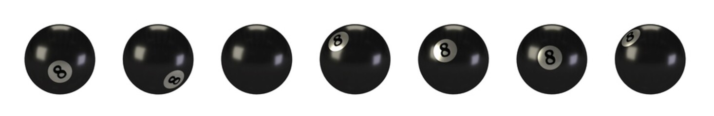 Billiard Ball Various Positions