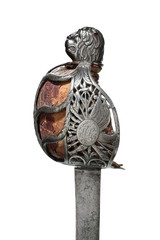 Scottish basket hilted sword detail
