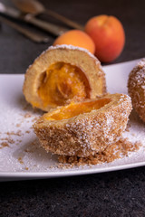 sweet dumplings filled with apricots