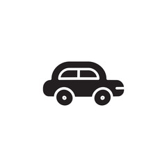 flat glyph car icon symbol sign, logo template, vector, eps 10