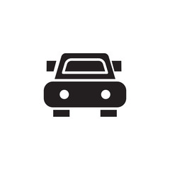 flat glyph car icon symbol sign, logo template, vector, eps 10