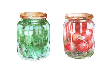 marinated tomatoes and cucumbers