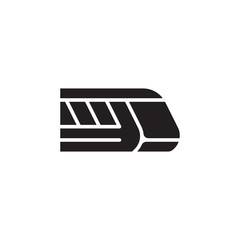 Fototapeta premium flat line train icon symbol sign, logo template, vector, eps 10