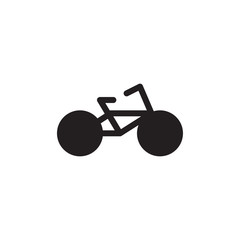 flat line bicycle icon symbol sign, logo template, vector, eps 10
