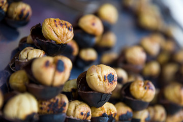 Fresh roasted chesnuts