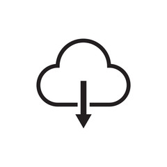 cloudy icon vector flat design