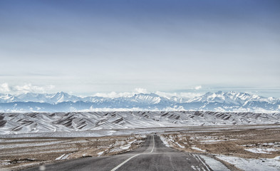 Highway among the hills