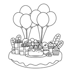 Isolated happy birthday surprise design