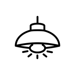 hanging lamp icon vector trendy flat design