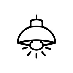hanging lamp icon vector trendy flat design