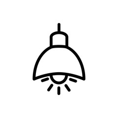 hanging lamp icon vector trendy flat design