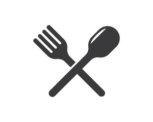 fork,spoon logo vector illustration