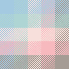 Plaid or tartan vector is background or texture in many color