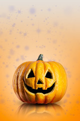 Halloween Pumpkin with copy space