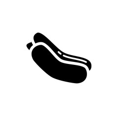 hot dog icon vector flat design